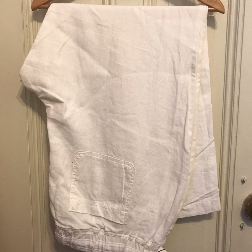 Tommy Hilfiger white linen pants